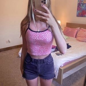 brandy melville cheetah print tank!
